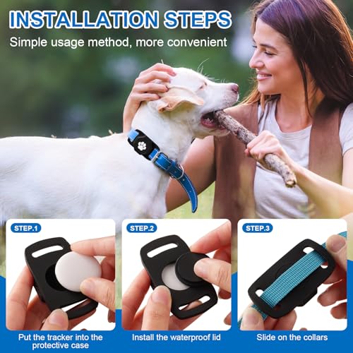Smart Pet Tracker for Collar (Black)