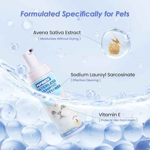 Cat Waterless Shampoo with Brush