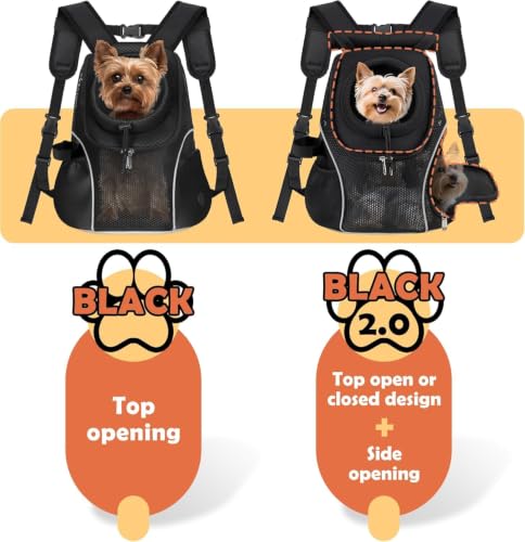Pet Dog Carrier Backpack with Windows (Black 2.0)