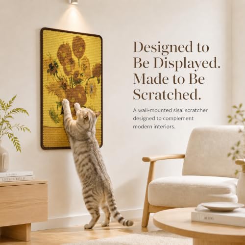 Art Sisal Cat Scratcher Mat (Sunflower)