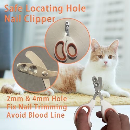 Cat Grooming Brush Kit 6 Tools (Orange)