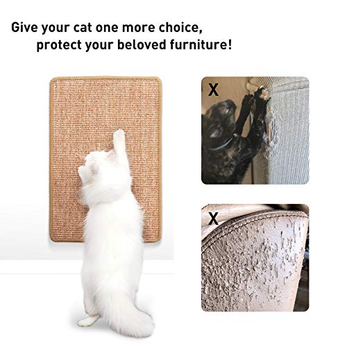 Cat Scratcher Mat (Brown-23.6 x 15.7 Inch)