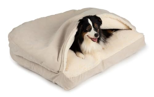 Rectangle Cozy Cave Dog Bed (Buckskin / Extra Large)