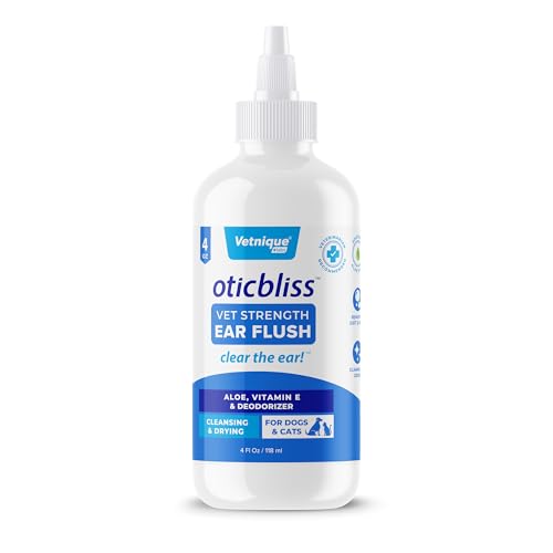 Oticbliss Cat & Dog Ear Cleaner & Drying Flush for Wax & Odor (4oz)