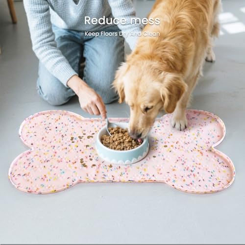 Dog Food Mat Anti (31.8" x 16" / Donut Pink)