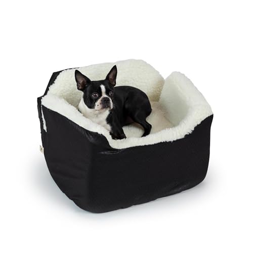 Dog Car Seat for Dogs up to 25lbs (Black Diamond / Medium)