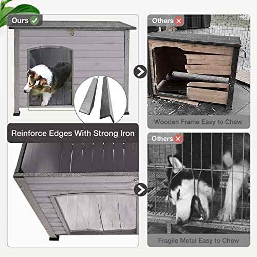 Dog House Outdoor Insulated Dog House for Small Medium Large Dogs