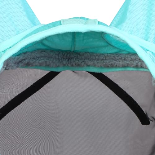 CareMaster Pro Luminous Horse Fly Mask Large Eye Space Standard with Ears UV Protection for Horse Summer Mint Full Size (Summer Mint / Large (Horse))