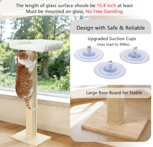 Cat Scratching Post with Large Window Perch (extra-large)