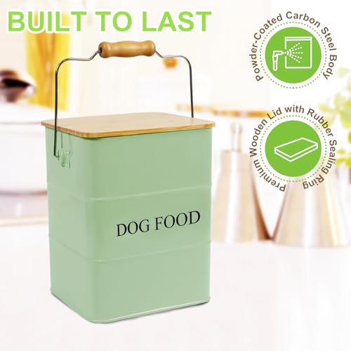 Dog Food storage container Dog Treats Jar (Dog-Green)