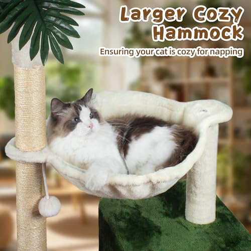 Cat Tree 38'' Tower with Large Hammock