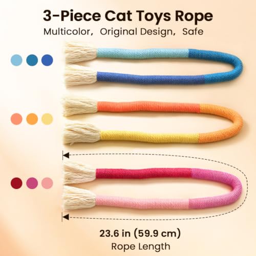 Catnip Cat Toys Chew Ropes (23.6 in)
