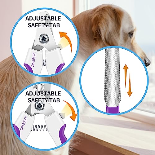 4.7" Small Dog & Cat Nail Clipper Stainless Steel Cat Claw Trimmers for Rabbits (Pink)