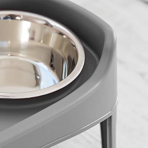 Elevated Dog Bowls (Gray)