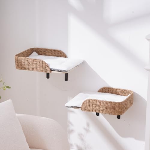 2 Pack Wall Mounted Cat Bed Perch (F)