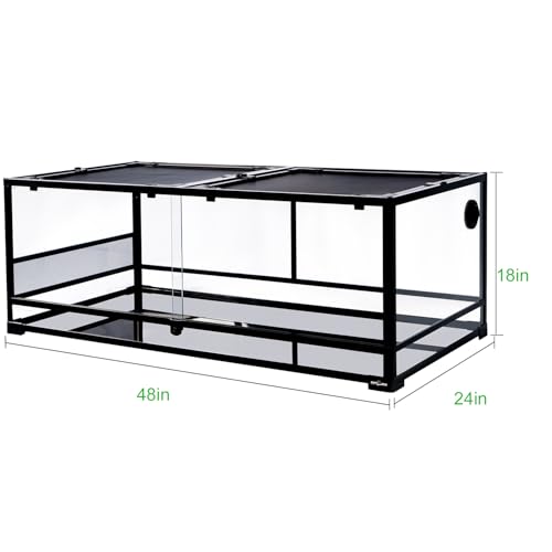 48''x24''x18'' Glass Reptile Terrarium (Large)