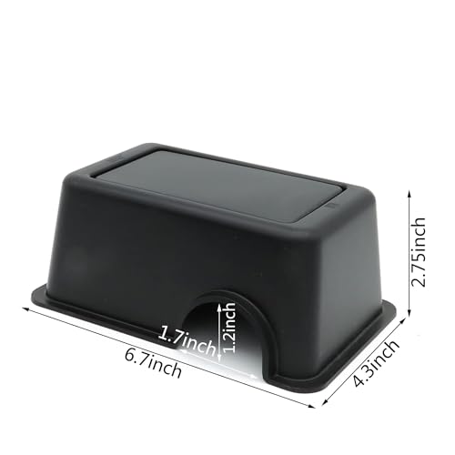 Reptile Hide Box Snake Hide Feel Secure and Safe (Black / Small 4 Pcs)