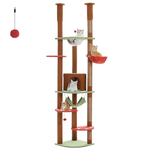 Floor to Ceiling Cat Tree (XXL(93''-101'') / Brown)