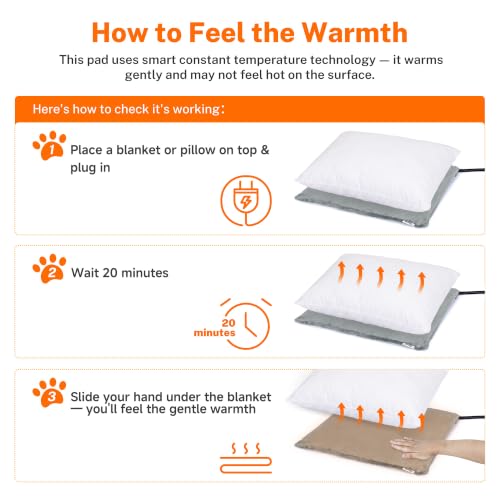 XL Pet Heating Pad (Grey / 47.0"L x 28.0"W x 0.6"Th)