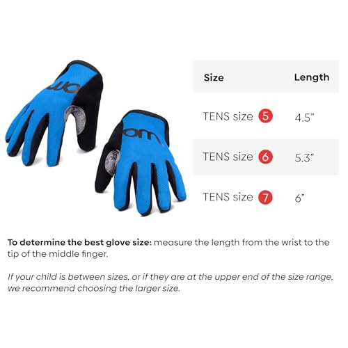 Kids Bike Gloves (Blue / 7)