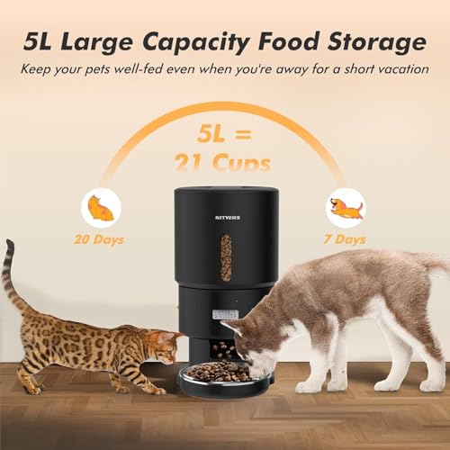Automatic Cat Feeder (Black)
