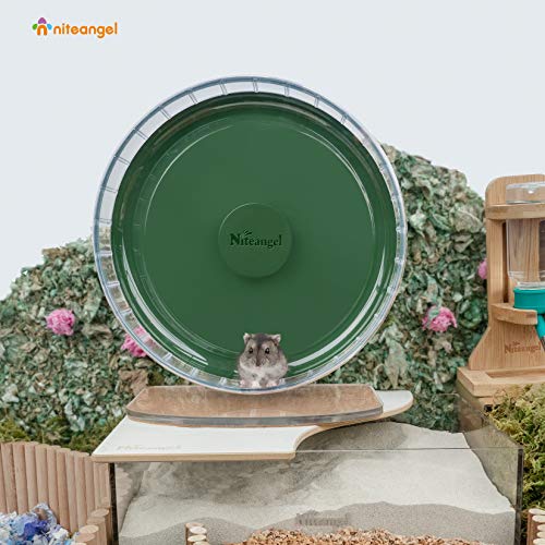 Super Silent Hamster Exercise Wheels (Medium / Dark Green)