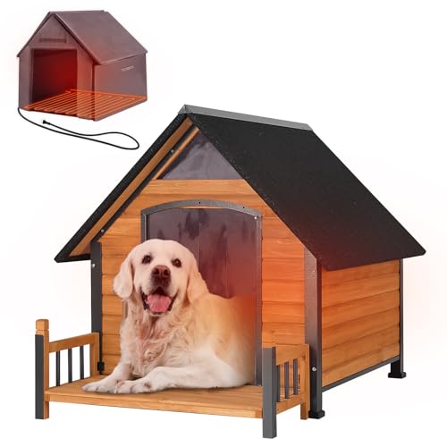 Outdoor Heated Dog House with All