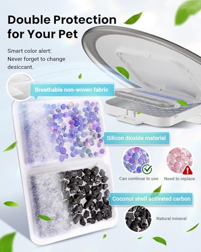 Automatic Cat Feeder for 3 Cats (White)