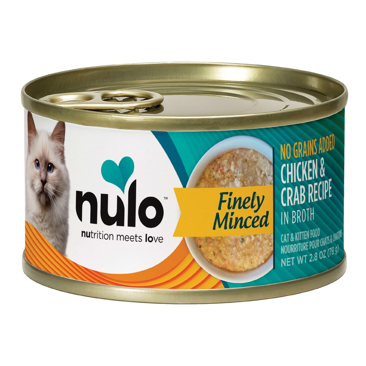 Finely Minced Chicken & Crab Flavor Wet Canned Cat Food (2.8 Ounce (Pack of 12))