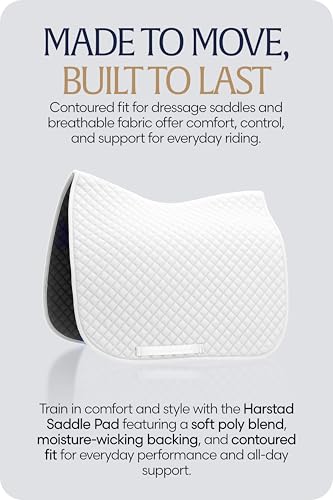 Harstad Horse Saddle Pad Dressage (White / Horse)