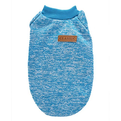 Dog Sweaters for Small Dogs (Light blue / Small)