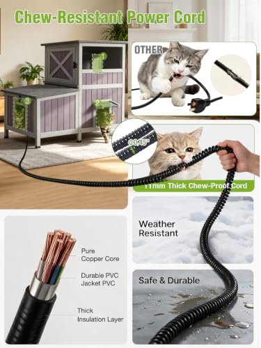 Extra Large Heated Cat House Outdoor Insulated Cat House 2