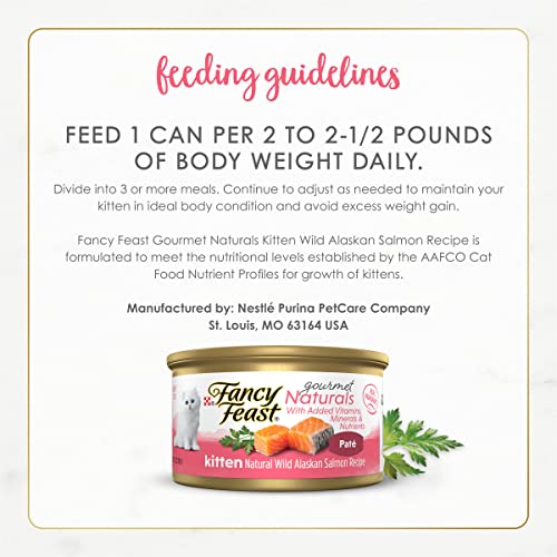Purina Fancy Feast Grain Free Pate Wet Kitten Food (3 Ounce (Pack of 12))