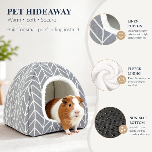 Guinea Pig Hideout Bed (Grey)