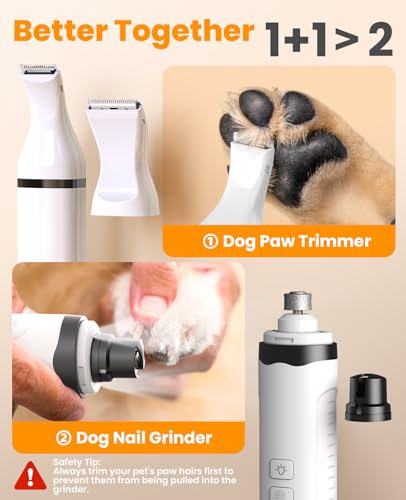 3 in 1 Dog Nail Grinder & Paw Trimmer Kit (3-in-1 Set)
