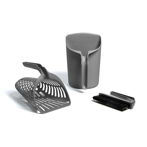 Infinity Cat Litter Scoop with Holder (F) Plastic Litter Scoop with Holder)