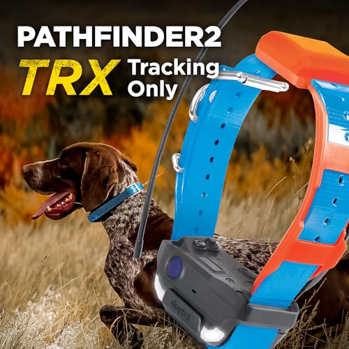Pathfinder 2 TRX Additional Receiver Only Dog GPS Tracker LED Light Blue Collar SmartWatch Compatible Rechargeable Waterproof Free Offline Maps No Monthly Subscription Fee Smartphone Required (Blue / 35 lbs & Up)