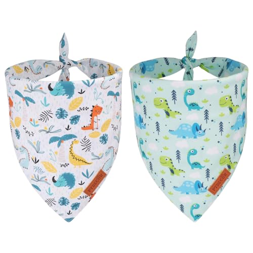 Dinosaurs Dog Bandana (X-Large / Dinosaurs-1)