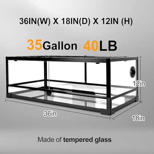 Tempered Glass Reptile Tank