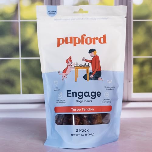 Beef Tendons for Dogs & Puppies (2.3 Ounce (Pack of 5) / Turbo)