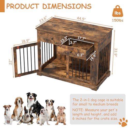 Dog Crate Furniture (Brown)