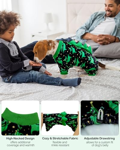 Dinosaur Costume Dog Pajamas (X-Large / Dinos#9)