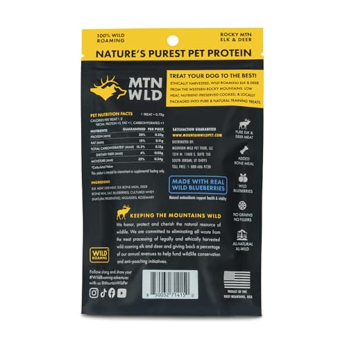 Blueberry Elk & Venison Training Treats for Dogs (4 Ounce (Pack of 2))