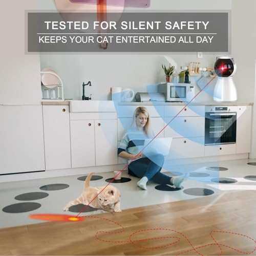 Interactive Cat Toys Laser for Indoor Cats (White)