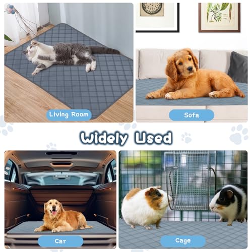 3 Packs Washable Guinea Pig Cage Liners (47 x 24in / 3 Packs)