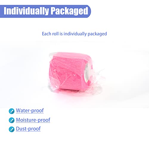 2 Inches Self Adhesive Bandage Wrap Cohesive Wrap (2 Inch / Pink)