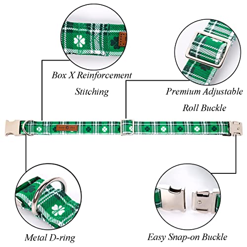 St Patricks Day Dog Collar with Bowtie (St.Patrick's Day / Small (Pack of 1))