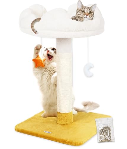 Tall Cat Scratching Post with Large Bed (28" with Scratching Post)