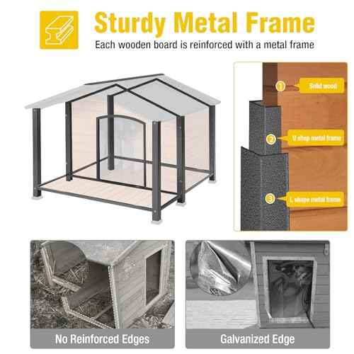 Heated Outdoor Dog House with Safe Heating System