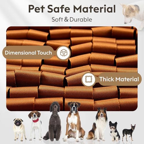 Snuffle Mat for Dogs (Brown / 17" X 15")
